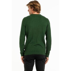 Μπλούζα πλεκτή Jack n Jones κυπαρισσί Μπλούζα πλεκτή Jack n Jones κυπαρισσί