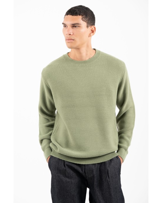 Μπλούζα πλεκτή Vittorio πράσινη ΠΛΕΚΤΕΣ