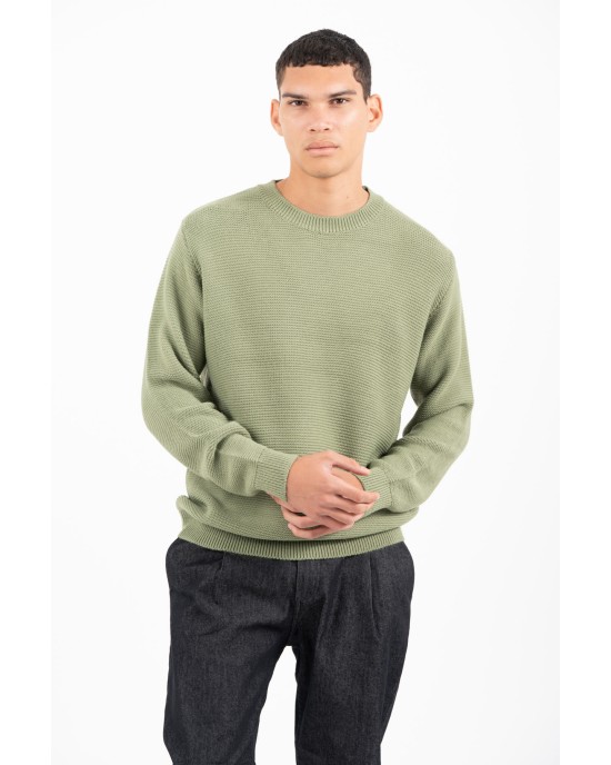 Μπλούζα πλεκτή Vittorio πράσινη ΠΛΕΚΤΕΣ