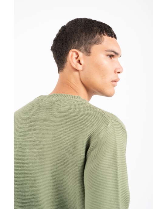 Μπλούζα πλεκτή Vittorio πράσινη ΠΛΕΚΤΕΣ