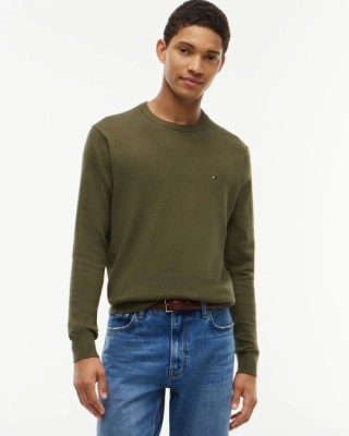 Μπλούζα πλεκτή Tommy Hilfiger χακί