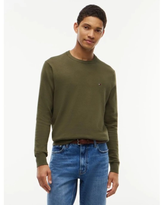 Μπλούζα πλεκτή Tommy Hilfiger χακί ΠΛΕΚΤΕΣ