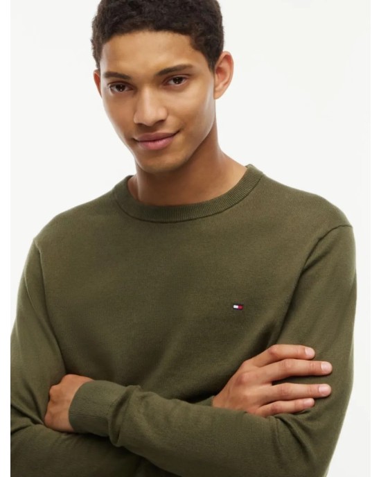 Μπλούζα πλεκτή Tommy Hilfiger χακί ΠΛΕΚΤΕΣ
