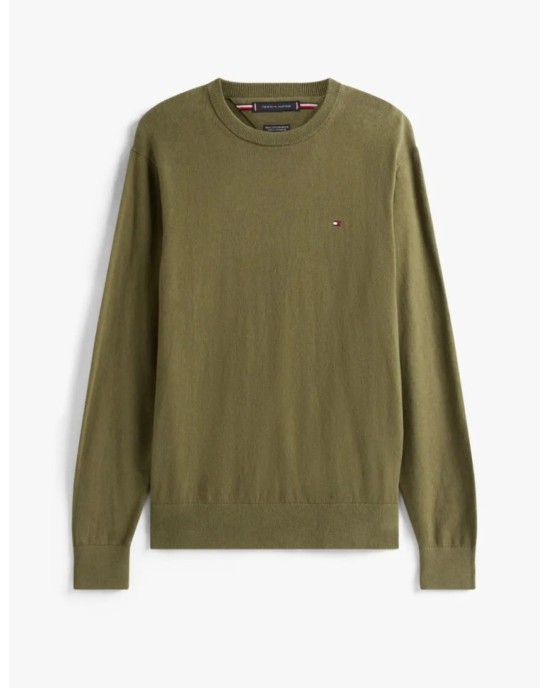 Μπλούζα πλεκτή Tommy Hilfiger χακί ΠΛΕΚΤΕΣ