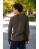 Μπλούζα πλεκτή Jack n Jones χακί ΠΛΕΚΤΕΣ
