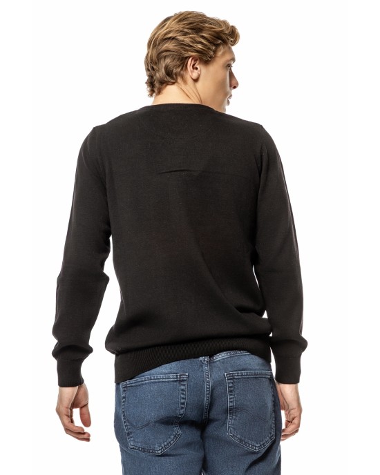 Μπλούζα πλεκτή Artisti Italiani μαύρη ΠΛΕΚΤΕΣ