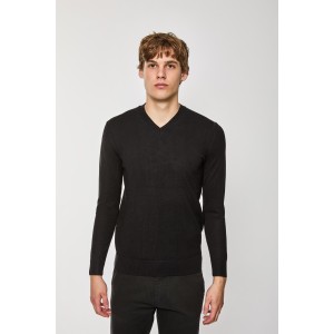 Μπλούζα πλεκτή Over/D μαύρη