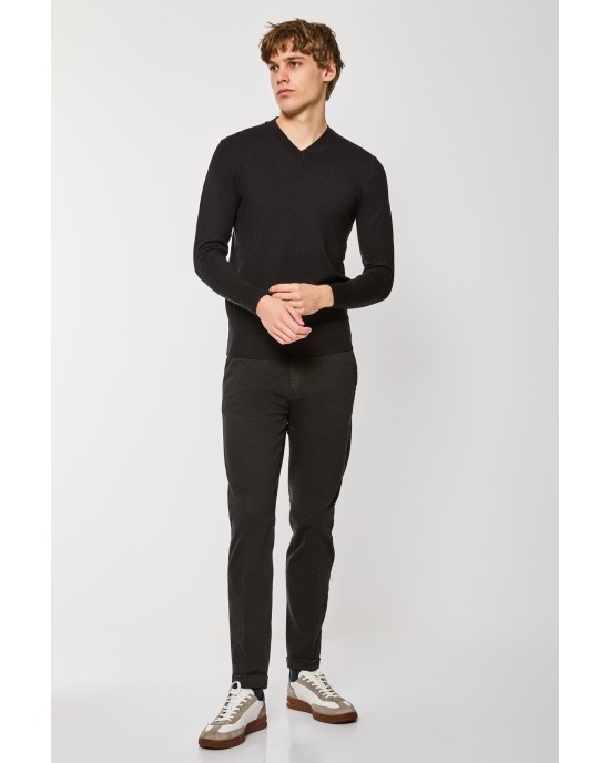 Μπλούζα πλεκτή Over/D μαύρη ΠΛΕΚΤΕΣ