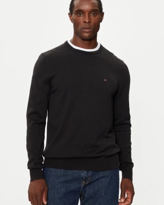 Μπλούζα πλεκτή Tommy Hilfiger μαύρο
