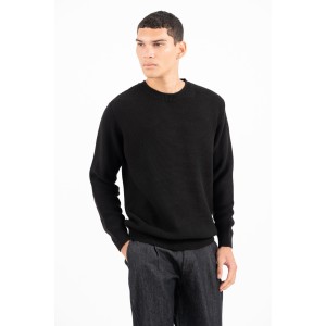 Μπλούζα πλεκτή Vittorio μαύρη