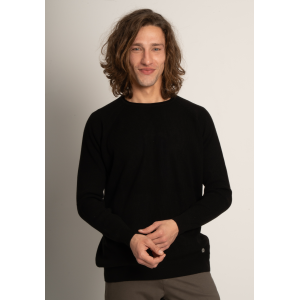 Μπλούζα πλεκτή Vittorio μαύρη