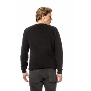 Μπλούζα πλεκτή Artisti Italiani μαύρη