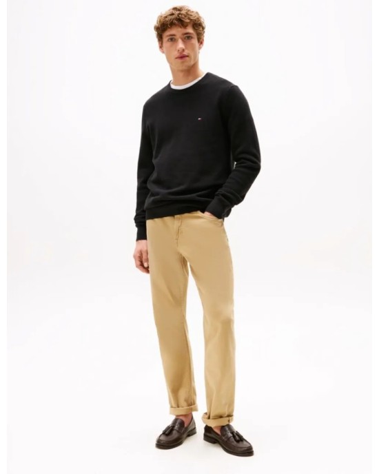 Μπλούζα πλεκτή Tommy Hilfiger μαύρη ΠΛΕΚΤΕΣ
