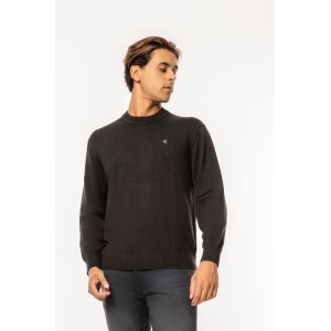 Μπλούζα πλεκτή Calvin Klein μαύρο Μπλούζα πλεκτή Calvin Klein μαύρο