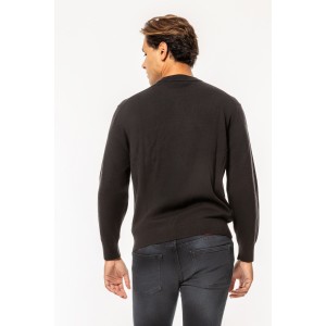 Μπλούζα πλεκτή Calvin Klein μαύρο Μπλούζα πλεκτή Calvin Klein μαύρο