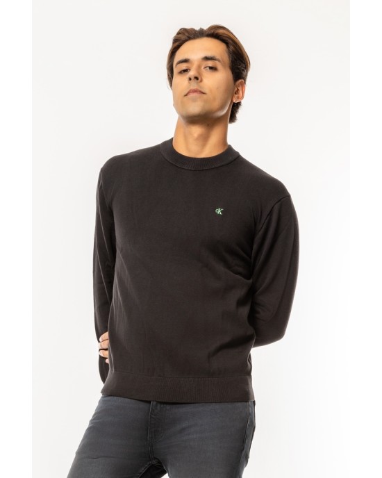 Μπλούζα πλεκτή Calvin Klein μαύρο ΠΛΕΚΤΕΣ