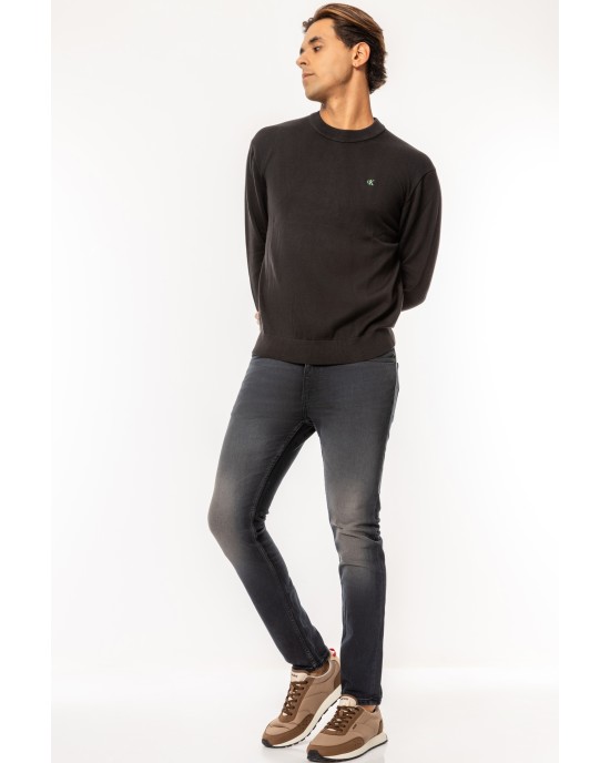Μπλούζα πλεκτή Calvin Klein μαύρο ΠΛΕΚΤΕΣ