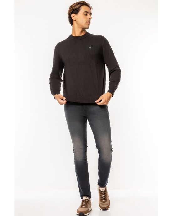Μπλούζα πλεκτή Calvin Klein μαύρο ΠΛΕΚΤΕΣ