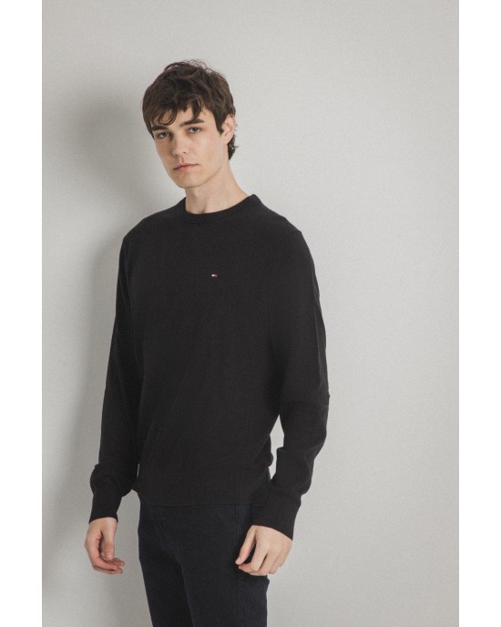 Μπλούζα πλεκτή Tommy Hilfiger μαύρο ΠΛΕΚΤΕΣ