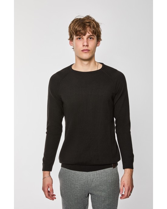 Μπλούζα πλεκτή Artisti Italiani μαύρη ΠΛΕΚΤΕΣ