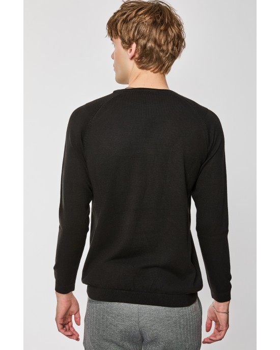 Μπλούζα πλεκτή Artisti Italiani μαύρη ΠΛΕΚΤΕΣ