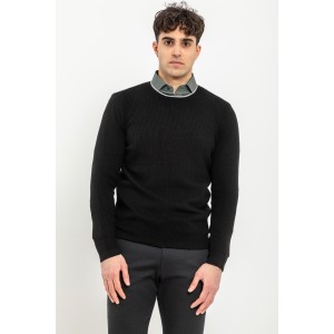 Μπλούζα πλεκτή Vittorio μαύρη