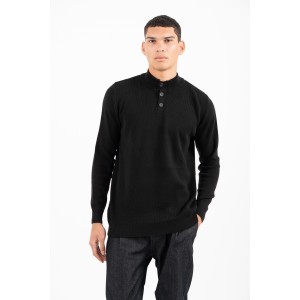 Μπλούζα πλεκτή Vittorio μαύρη