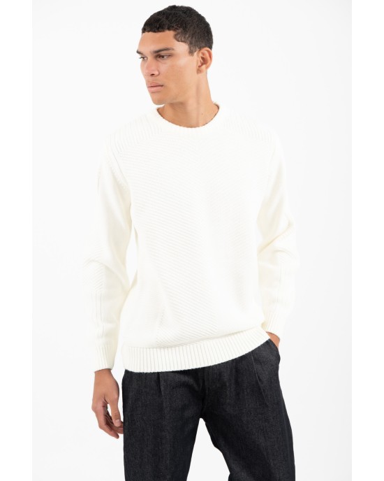 Μπλούζα πλεκτή Vittorio εκρού ΠΛΕΚΤΕΣ