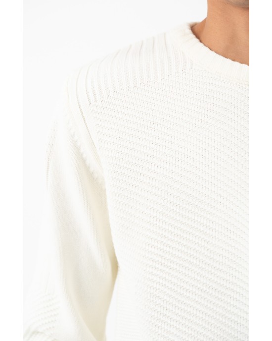 Μπλούζα πλεκτή Vittorio εκρού ΠΛΕΚΤΕΣ