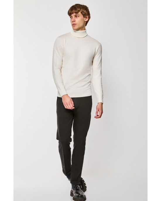 Μπλούζα πλεκτή Over/D άσπρη ΠΛΕΚΤΕΣ