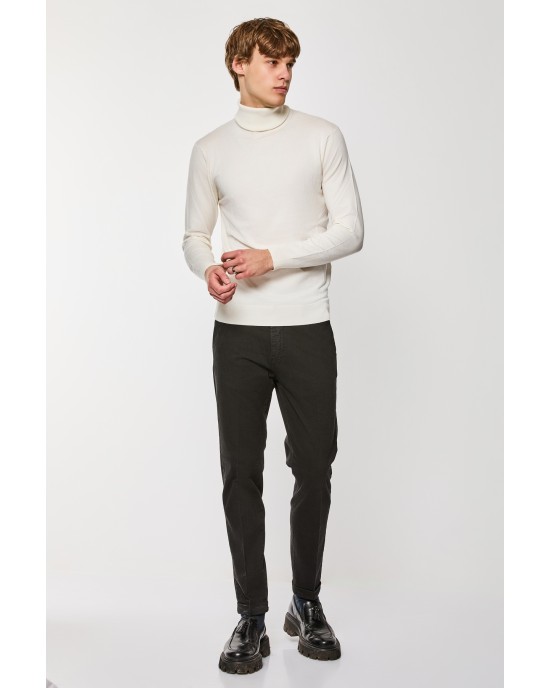 Μπλούζα πλεκτή Over/D άσπρη ΠΛΕΚΤΕΣ