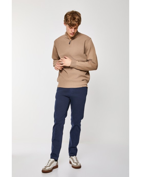 Μπλούζα πλεκτή Lexton μπεζ ΠΛΕΚΤΕΣ