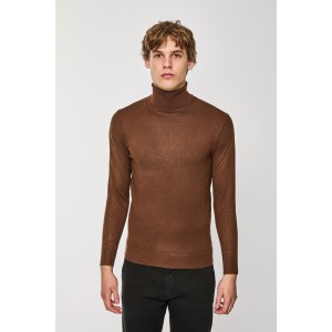 Μπλούζα πλεκτή Over/D καφέ