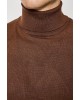Μπλούζα πλεκτή Over/D καφέ ΠΛΕΚΤΕΣ