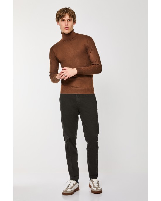 Μπλούζα πλεκτή Over/D καφέ ΠΛΕΚΤΕΣ