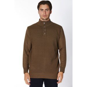 Μπλούζα πλεκτή Lexton Καφέ Μπλούζα πλεκτή Lexton Καφέ