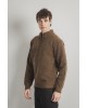 Μπλούζα πλεκτή Lexton καφέ ΠΛΕΚΤΕΣ
