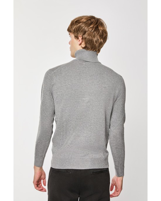 Μπλούζα πλεκτή Over/D γκρι ΠΛΕΚΤΕΣ