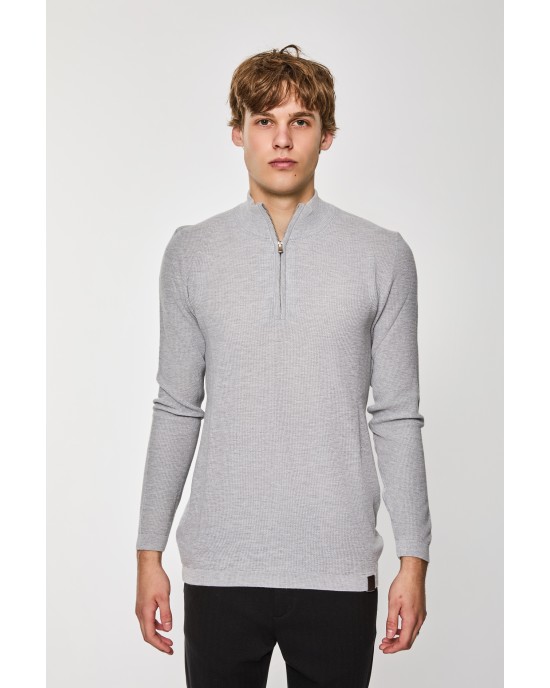 Μπλούζα πλεκτή Artisti Italiani γκρι ΠΛΕΚΤΕΣ