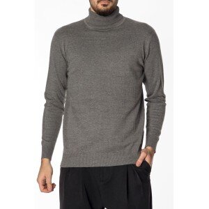 Πλεκτό ζιβάγκο γκρι σκούρο