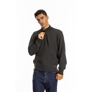 Μπλούζα πλεκτή Lexton γκρι σκούρα