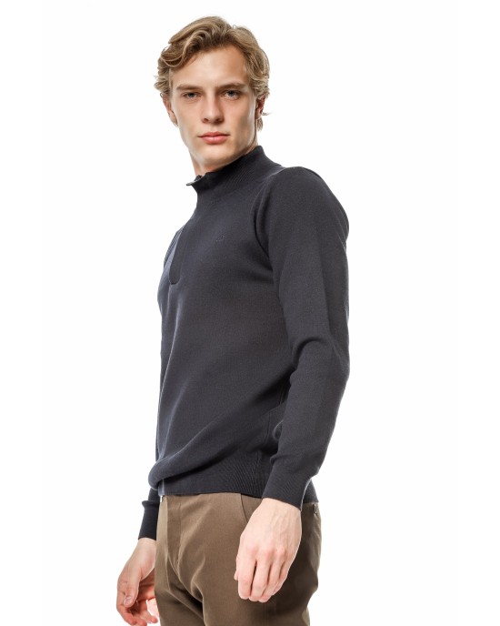 Μπλούζα πλεκτή Artisti Italiani μπλε ΠΛΕΚΤΕΣ