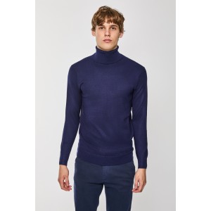 Μπλούζα πλεκτή Over/D μπλέ