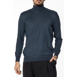 Πλεκτό ζιβάγκο μπλε ραφ