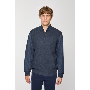 Μπλούζα πλεκτή Lexton μπλε