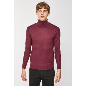 Μπλούζα πλεκτή Over/D μπόρντο