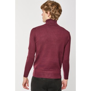 Μπλούζα πλεκτή Over/D μπόρντο