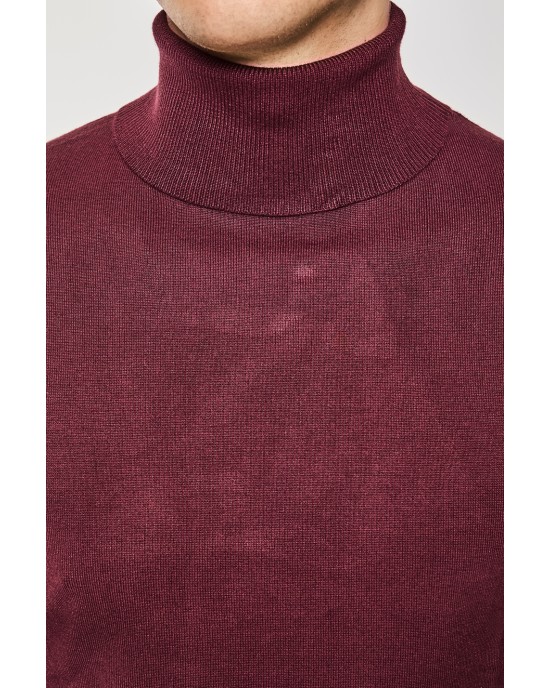 Μπλούζα πλεκτή Over/D μπόρντο ΠΛΕΚΤΕΣ