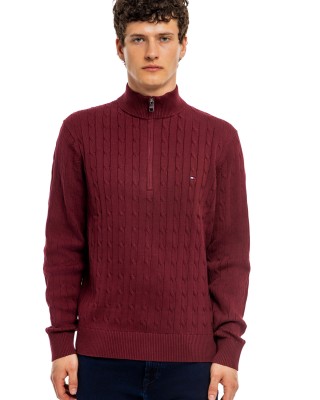 Μπλούζα πλεκτή Tommy Hilfiger μπορντό