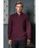 Μπλούζα πλεκτή Lexton μπορντό ΠΛΕΚΤΕΣ
